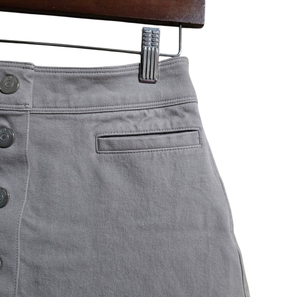 Aritzia Wilfred Beige Button-Front Skirt Women's Size 0 - Picture 2 of 4